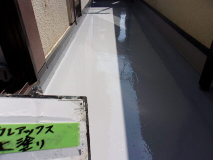 西東京市A様邸でベランダ防水工事