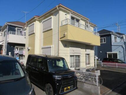 東久留米市H様邸で外壁塗装、屋根カバー工法（ディプロマットスターⅡ）